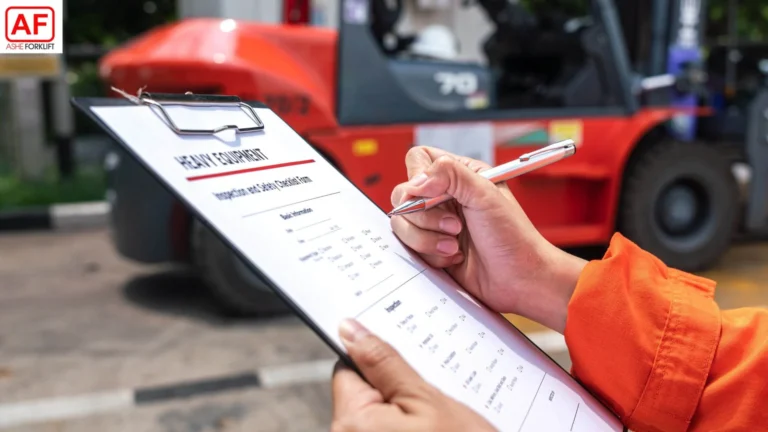 cek rutin forklift